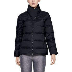 Under Armour Black Down Short Parka Size Medium